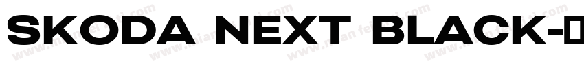 SKODA Next Black字体转换
